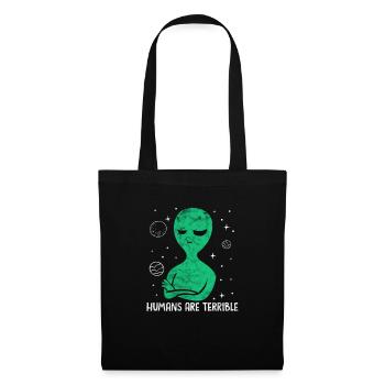 Extraterrestre - Sac en tissu - noir - Devant