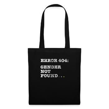Queer LGBT Gay Pride Genderqueer Geschenk - Stoffbeutel - Schwarz - Vorne