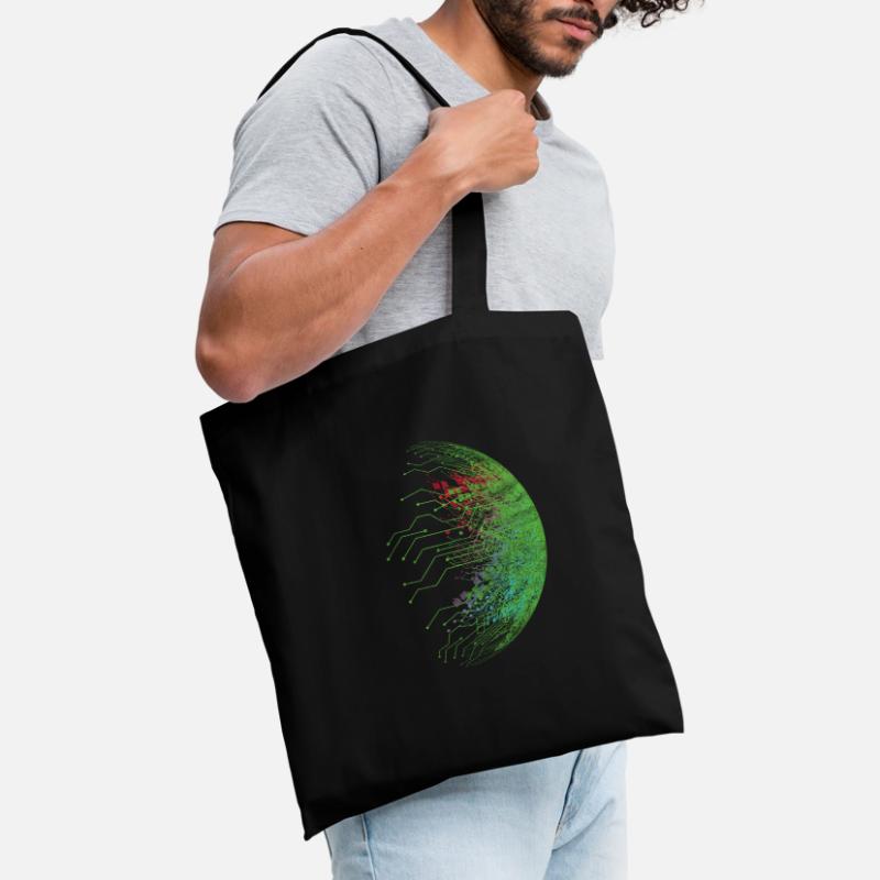 Cadeau de nerd informatique programmeur de code binaire Sac en tissu