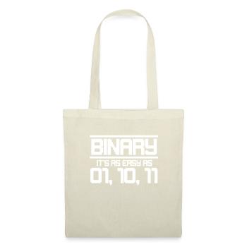 Binär Code - Stoffbeutel - Natur - Vorne
