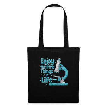 Biologie Wissenschaft Chemie Labor Geschenk - Stoffbeutel - Schwarz - Vorne