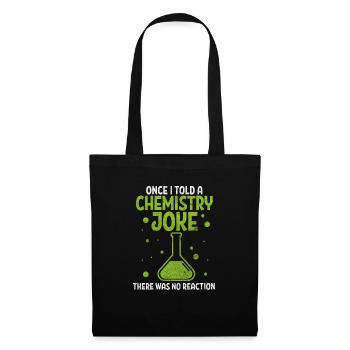 Cadeau de laboratoire de chimie chimiste science - Sac en tissu - noir - Devant