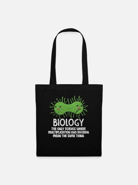 Biologie Wissenschaft Biologe Labor Bio Geschenk - Stoffbeutel - Schwarz