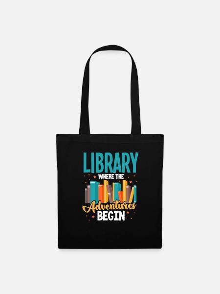 Library - Tote Bag - black