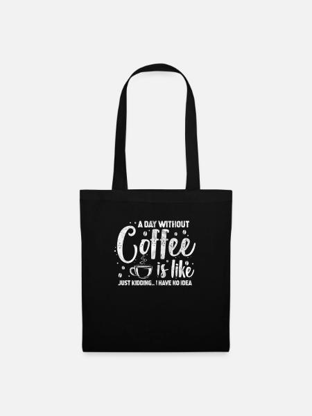 Kaffee - Stoffbeutel - Schwarz