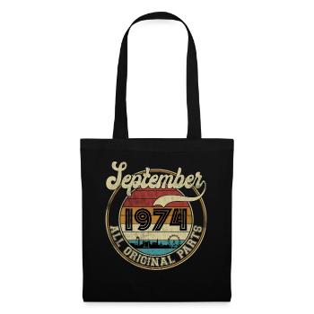 Septembre 1974 Toutes les pièces d'origine Vintage Sunset - Sac en tissu - noir - Devant