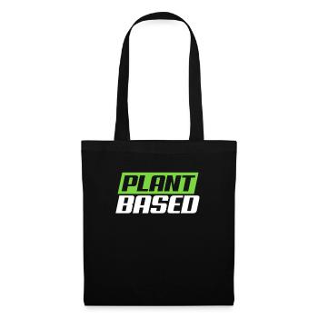 Fitness végétalien - Sac en tissu - noir - Devant