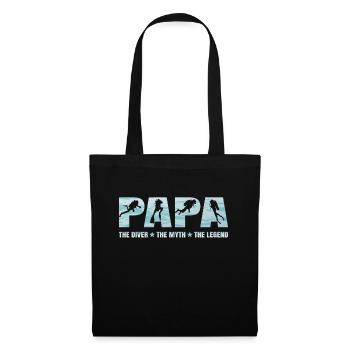 Dad diver myth legend father gift - Tote Bag - black - Front