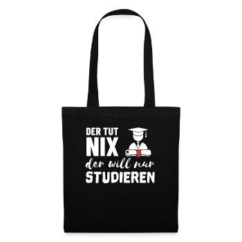 Student - Stoffbeutel - Schwarz - Vorne