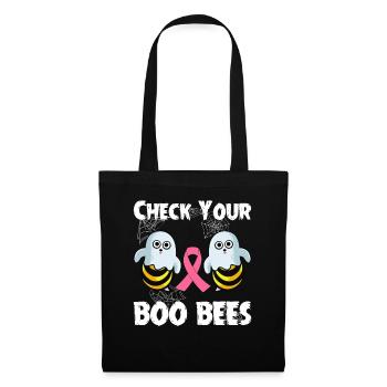 Vérifiez votre sensibilisation au cancer du sein Boo Bees Funny - Sac en tissu - noir - Devant