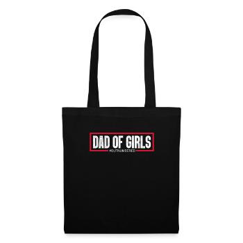 Father daddy daughter girl dad father's day gift - Tote Bag - black - Front