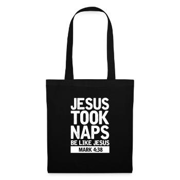 Jésus-Christ Dieu religion Cadeau chrétien - Sac en tissu - noir - Devant