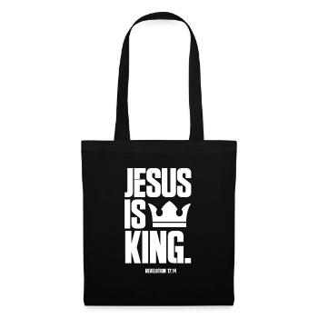 Jésus - Sac en tissu - noir - Devant
