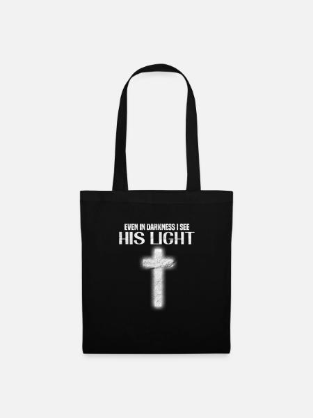 Jesus Gott Christlich Christus Religion Geschenk - Stoffbeutel - Schwarz