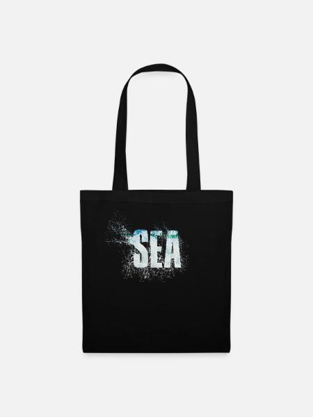 Sea - Stoffbeutel - Schwarz