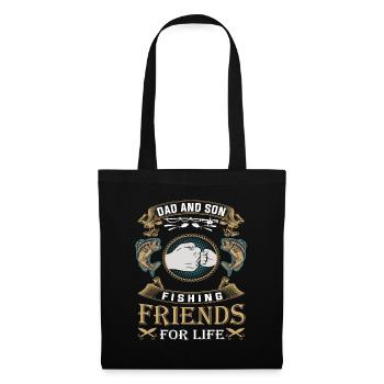 Angler fishing dad and son fishing friends gift - Tote Bag - black - Front