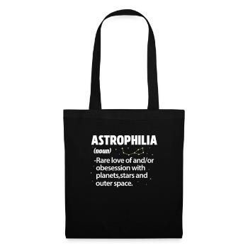 Astronomie Planeten Sterne Weltraum Geschenk - Stoffbeutel - Schwarz - Vorne