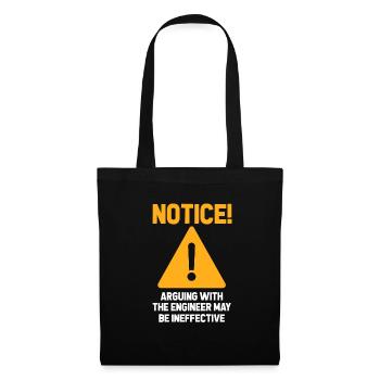 engineer - Tote Bag - black - Front