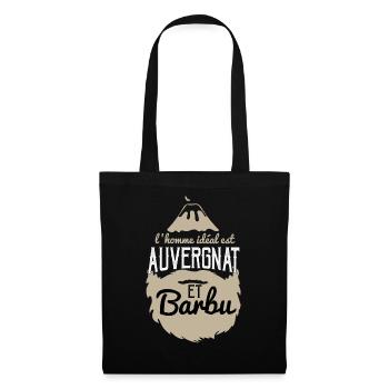 L'homme idéal est Auvergnats et barbu auvergne fun - Sac en tissu - noir - Devant