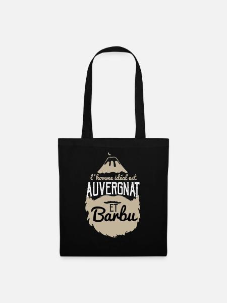 L'homme idéal est Auvergnats et barbu auvergne fun - Sac en tissu - noir