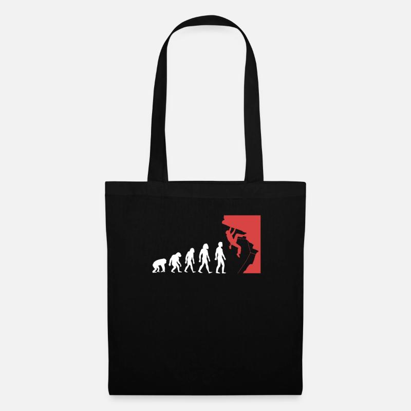 Klettern Evolution - Stoffbeutel - Schwarz