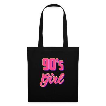 Des années 90 fille des années 90 vintage - Sac en tissu - noir - Devant