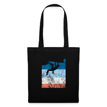 Cadeau d'alpinisme grimpeur d'escalade - Sac en tissu - noir - Devant