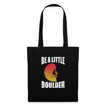 Cadeau d'alpinisme grimpeur d'escalade - Sac en tissu - noir - Devant