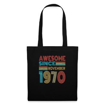 Novembre 1970 - Sac en tissu - noir - Devant