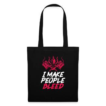 Tatouage tatoué tatouages cadeau de tatoueur - Sac en tissu - noir - Devant