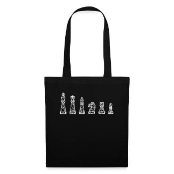 Chess pieces chess - Tote Bag - black - Front
