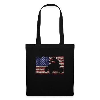 Quad ATV Motorsport USA America Quad riders - Tote Bag - black - Front