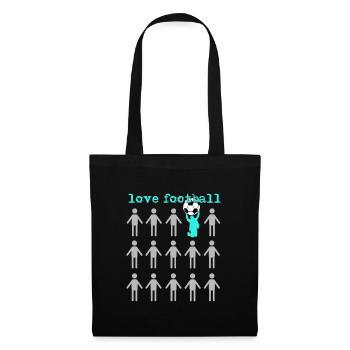 I love football - Tote Bag - black - Front