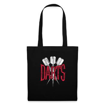 Dart Darts Bullseye Dartboard Dart Gift - Tote Bag - black - Front