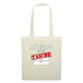 Beförderung in der Tasche - Stoffbeutel - Natur - Vorne