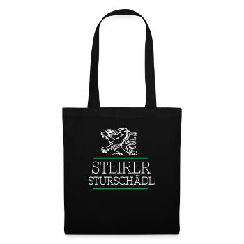 Steiermark Wappen Steirer - Stoffbeutel - Schwarz - Vorne