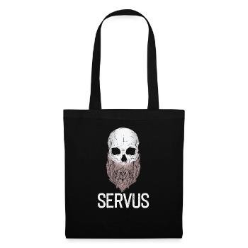 Funny hello skull dialect Austria - Tote Bag - black - Front