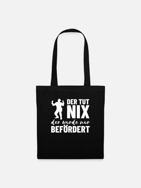 Beförderung - Stoffbeutel - Schwarz