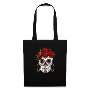 Dia De Los Muertos Skull Mexico Gift - Tote Bag - black - Front