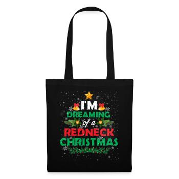 Drôle je rêve de T-shirt de Noël Redneck - Sac en tissu - noir - Devant