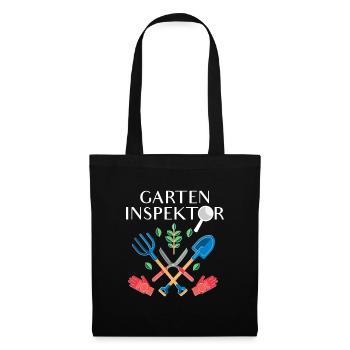 Garten Inspektor - Stoffbeutel - Schwarz - Vorne