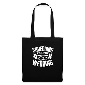 Cadeau de mariage de remise en forme - Sac en tissu - noir - Devant