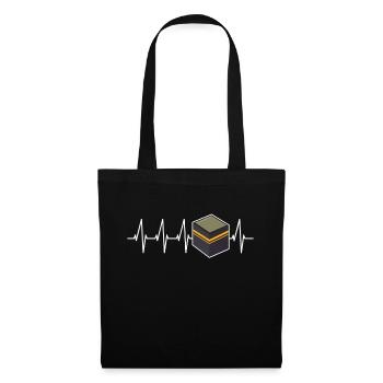 Mecca Heartbeat Islam Hajj Gift Muslim - Tote Bag - black - Front