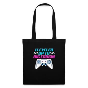 Grand cousin de la grossesse cadeau - Sac en tissu - noir - Devant