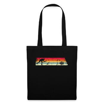 Skittles Silhouette Retro Design for SportKegler - Tote Bag - black - Front