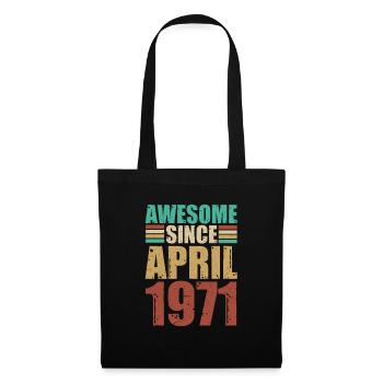 Avril 1971 - Sac en tissu - noir - Devant