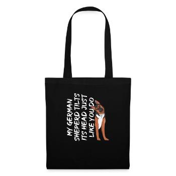 German Shepherd Head Turn Dog Owner - Tote Bag - black - Front