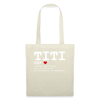 Titi For Aunty Like A Mom But Cooler - Sac en tissu - nature - Devant