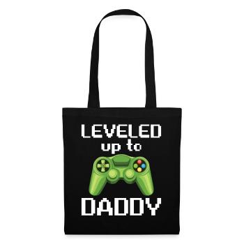 Leveled Up To Daddy Baby Matching - Tote Bag - black - Front