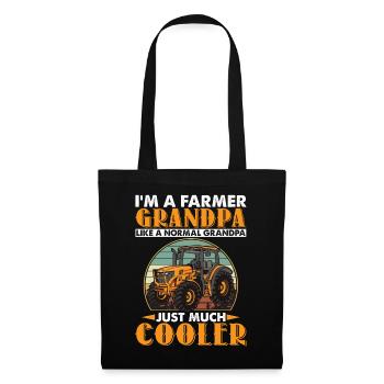 Farmer Grandpa Like A Normal Grandpa Much Cooler - Sac en tissu - noir - Devant